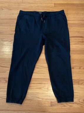 Weatherproof Women's Black Drawstring Jogger Pants, XXL
